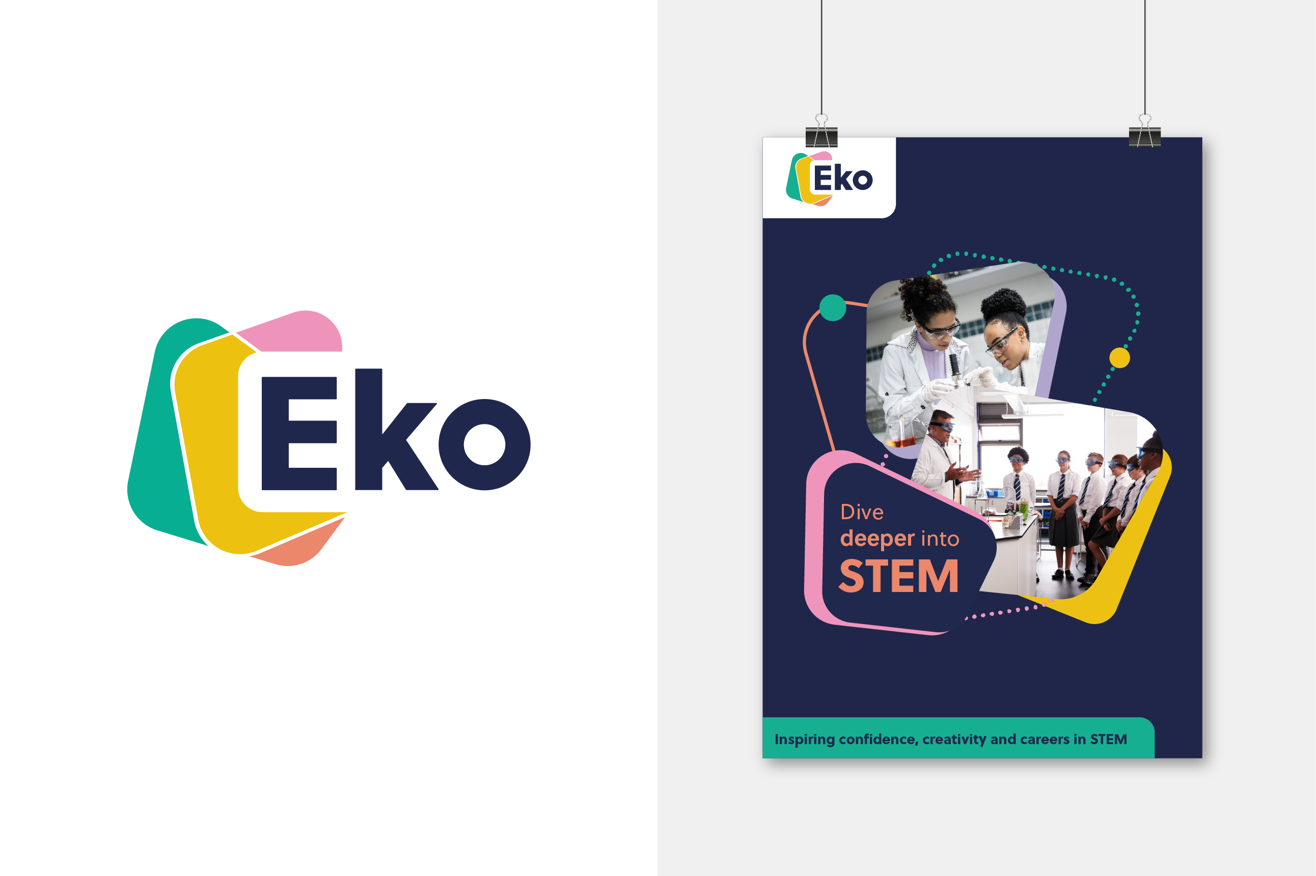 Eko logo and document cover example featuring logo